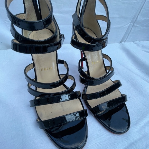 Christian Louboutin Mariniere Strappy High Heels Sandals - Picture 12 of 12